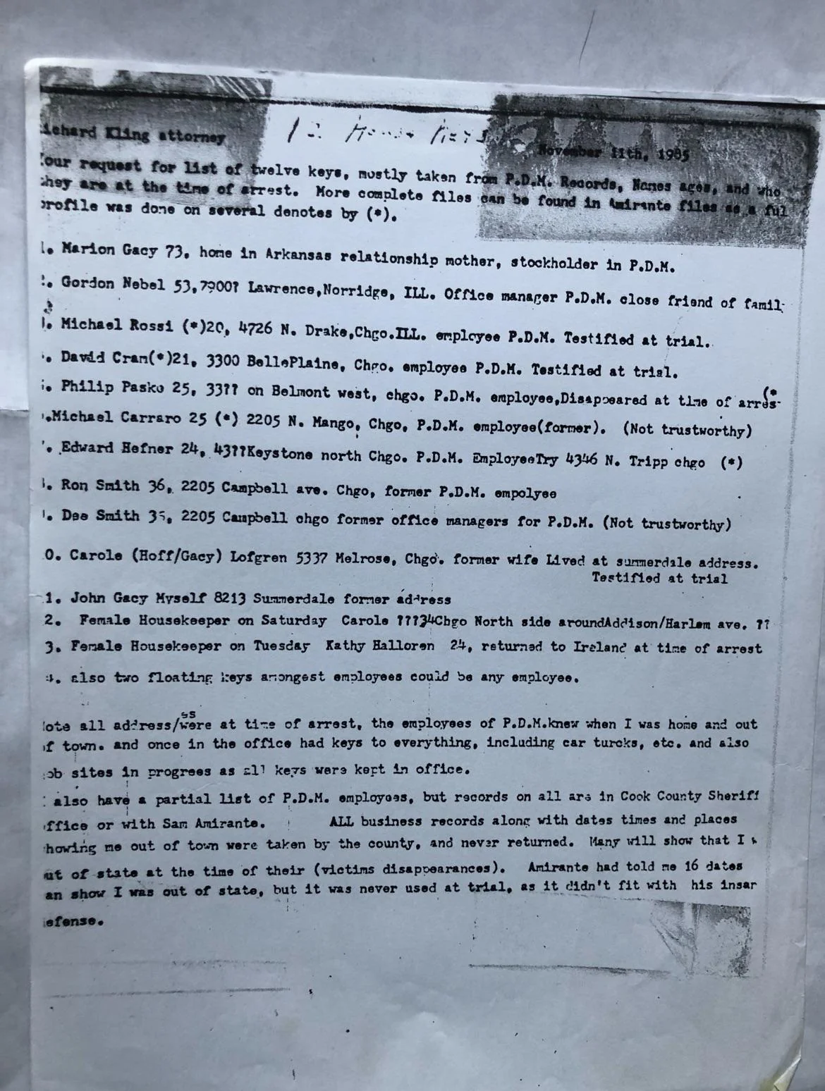 John Wayne Gacy Archive