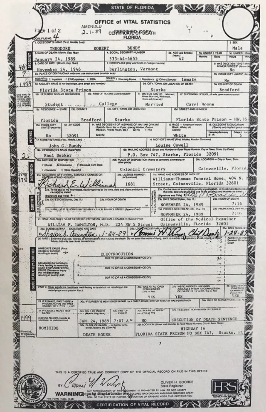 Bundy Evidence